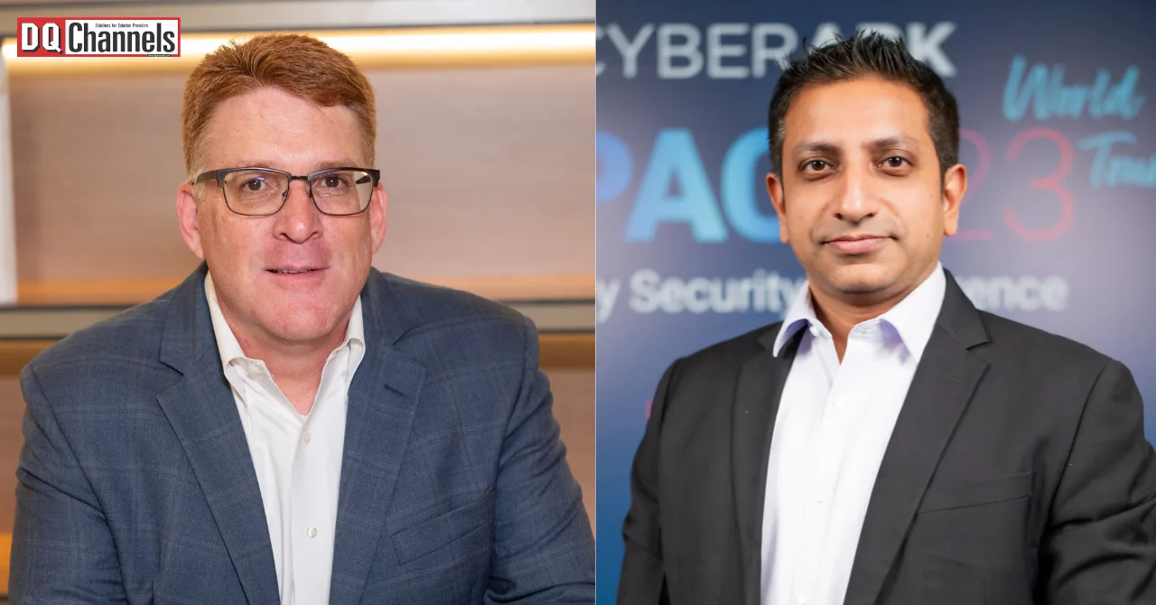 Chris Moore, SVP of Global Channels at Cyberark, Ajith Ramnath, Senior Partner Manager-India and SAARC at CyberArk.