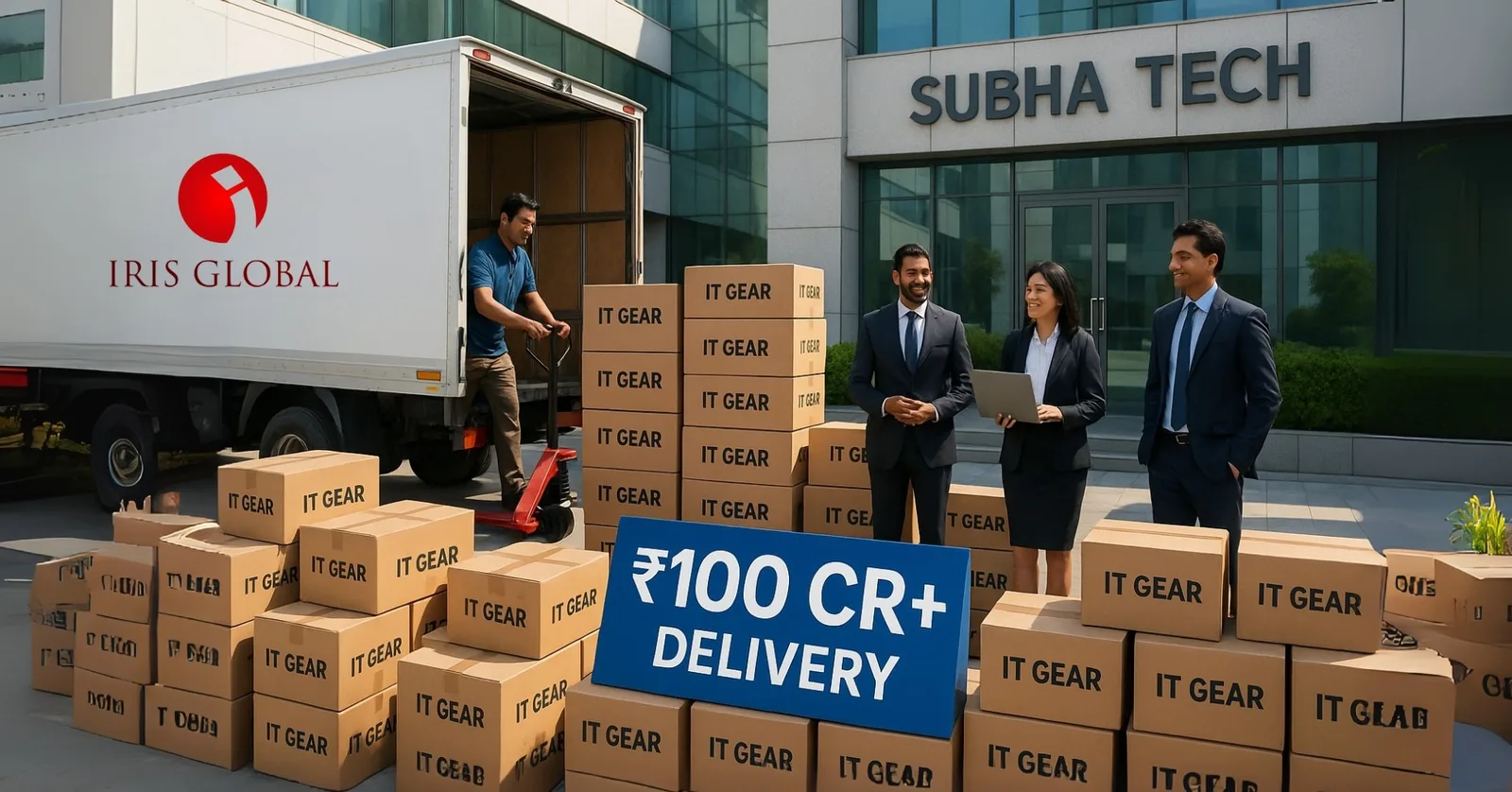 Iris global delivers ₹100 Cr IT gear to Subha Tech