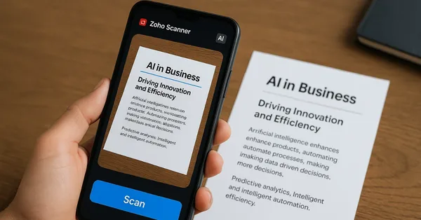 Zoho brings AI into document scanning with its new Zoho Scanner
