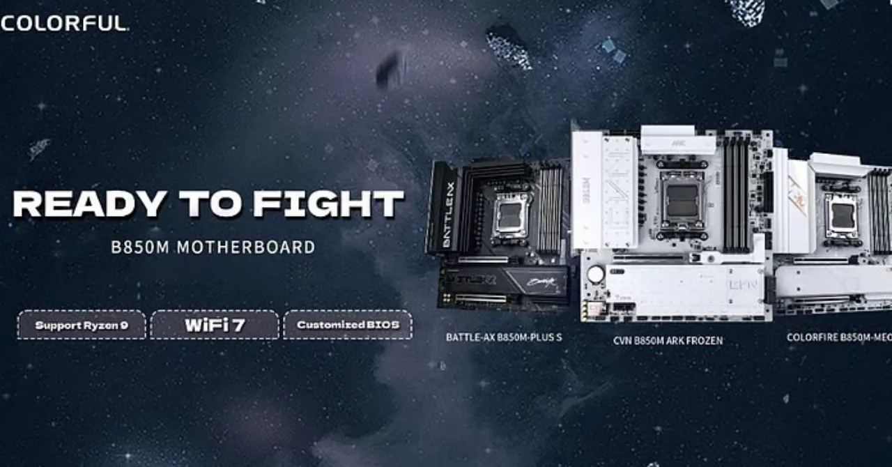Colorful B850 motherboards target next-gen performance