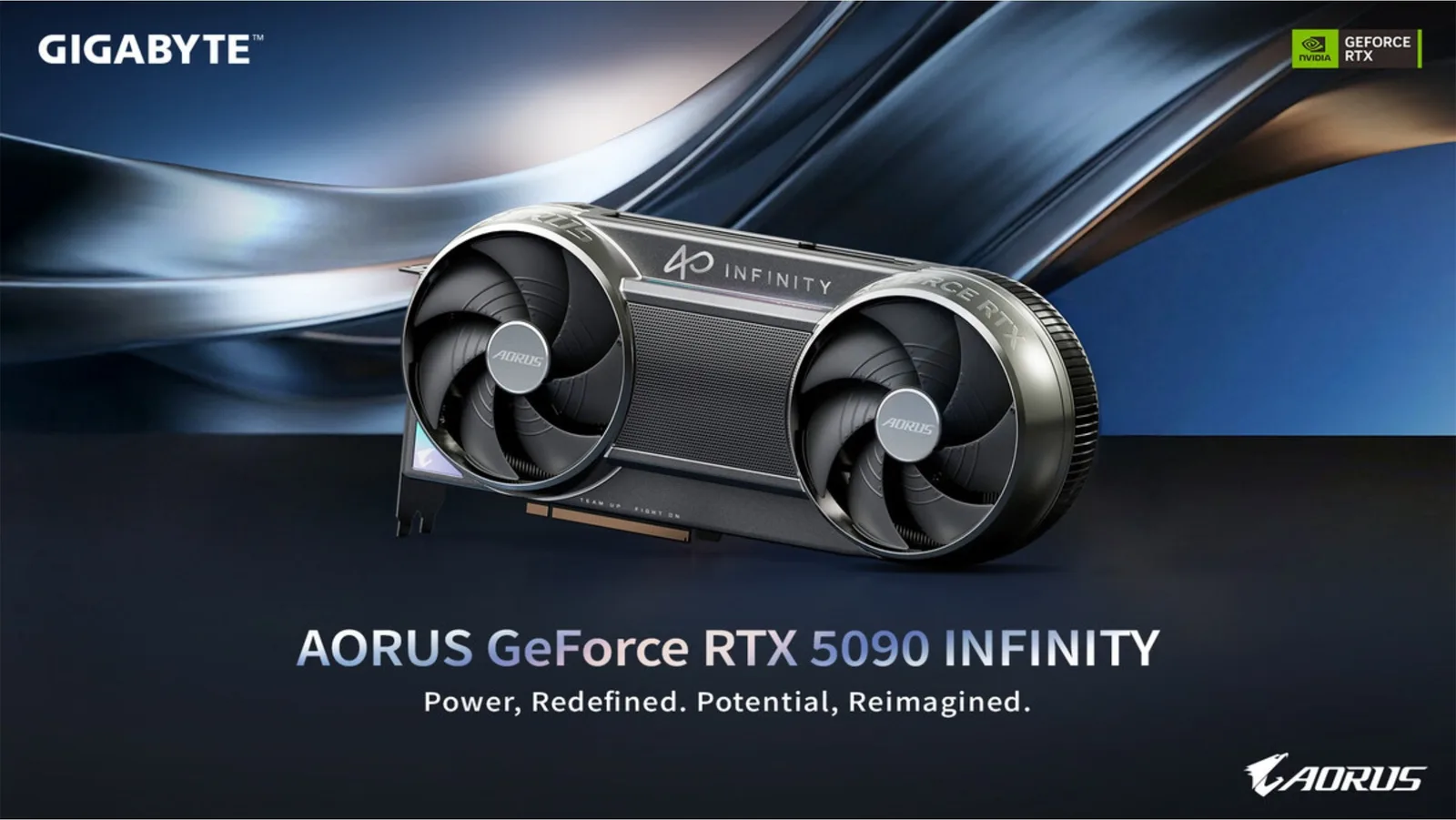 Gigabyte AORUS GeForce RTX 5090 INFINITY graphics card unveiled