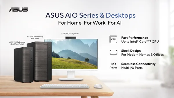 ASUS Launches V501 Desktops and AiO V400