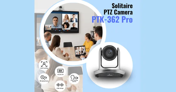 Solitaire PTK 362 Pro PTZ Camera redefines hybrid rooms
