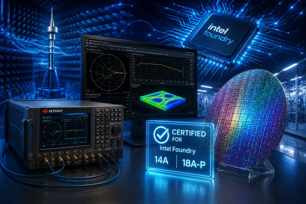Keysight Certifies RFPro Software for Intel Foundry Advanced 14A and 18A-P Process Nodes