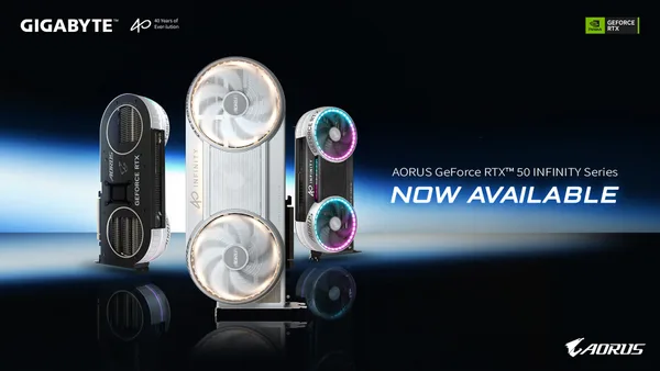 GIGABYTE Launches AORUS GeForce RTX 50 Series INFINITY Graphics Cards