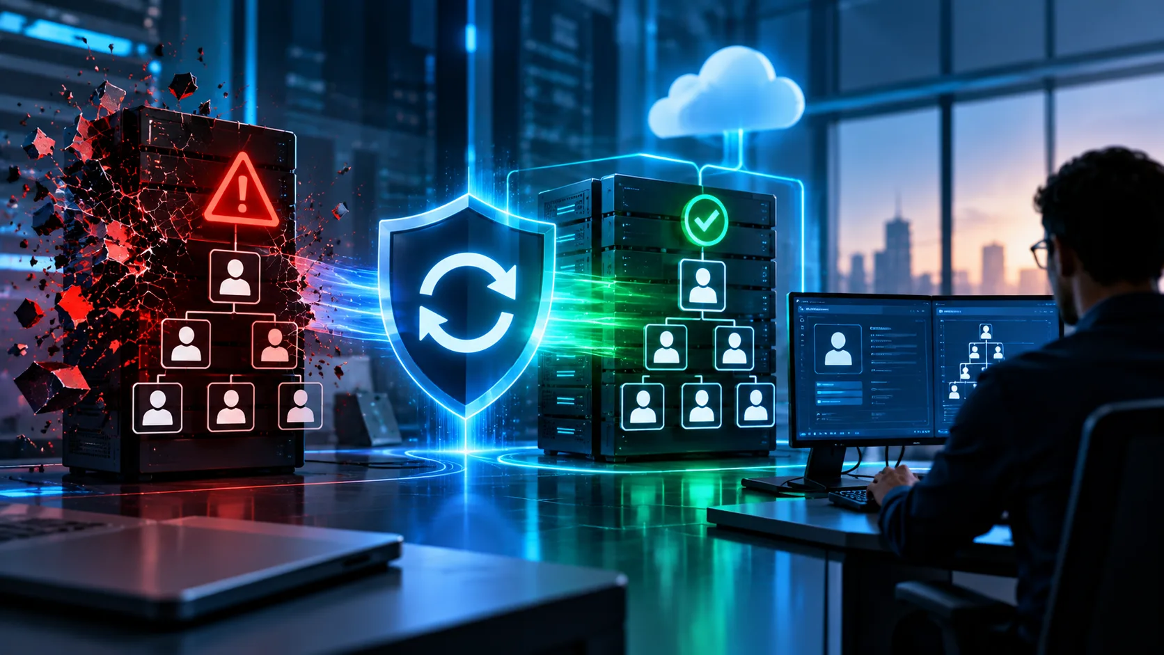 Commvault Active Directory Pre Recover targets identity downtime