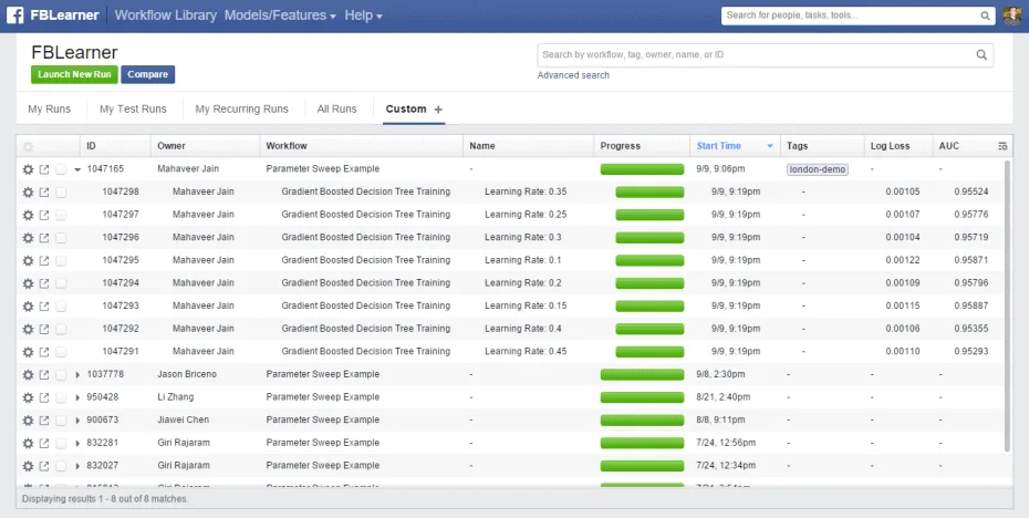 Facebook Learner Flow