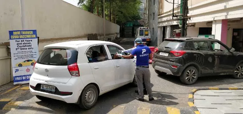 Get Drive Through COVID Vaccination in parking lots in Gurugram